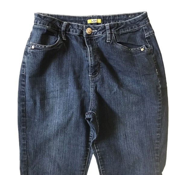 LEXI Jeans size 13/14 Women Skinny High Rise Embroidered Denim Y2K - Picture 3 of 12